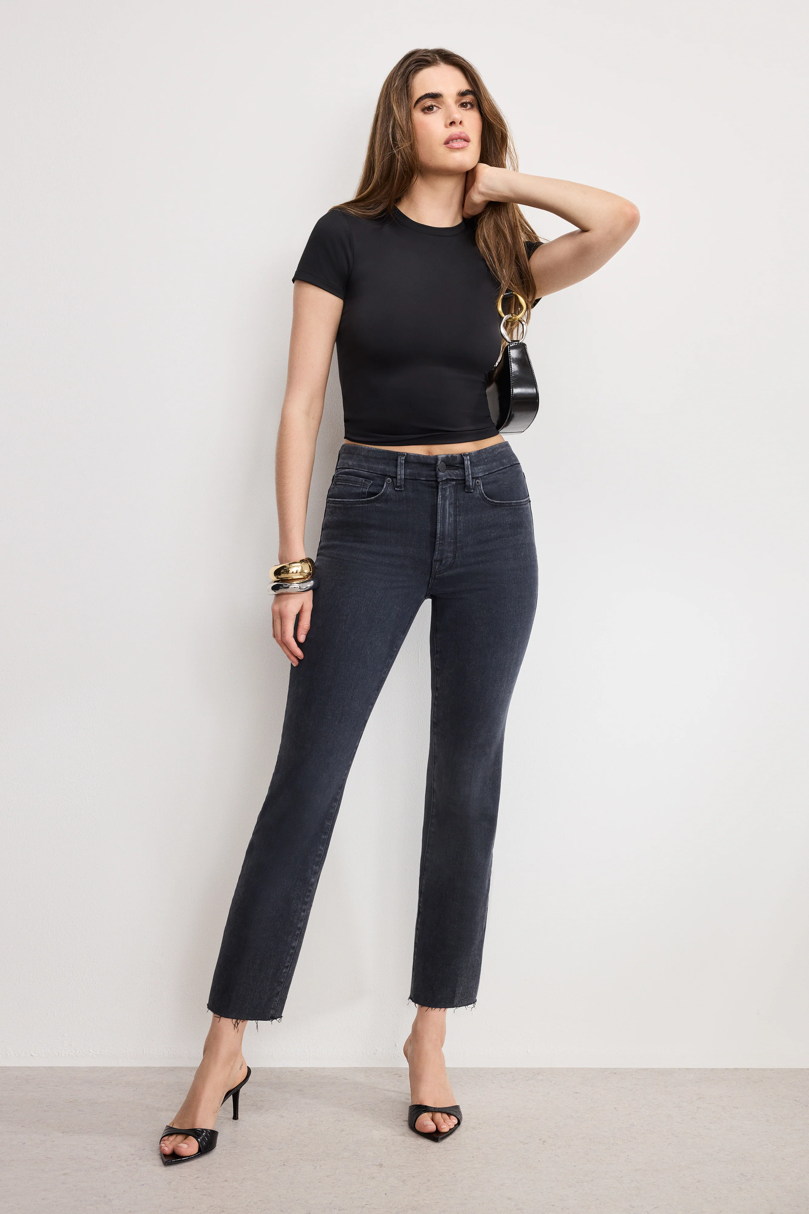 ALWAYS FITS GOOD LEGS STRAIGHT JEANS Black414 5 ALWAYS FITS GOOD LEGS STRAIGHT JEANS Black414