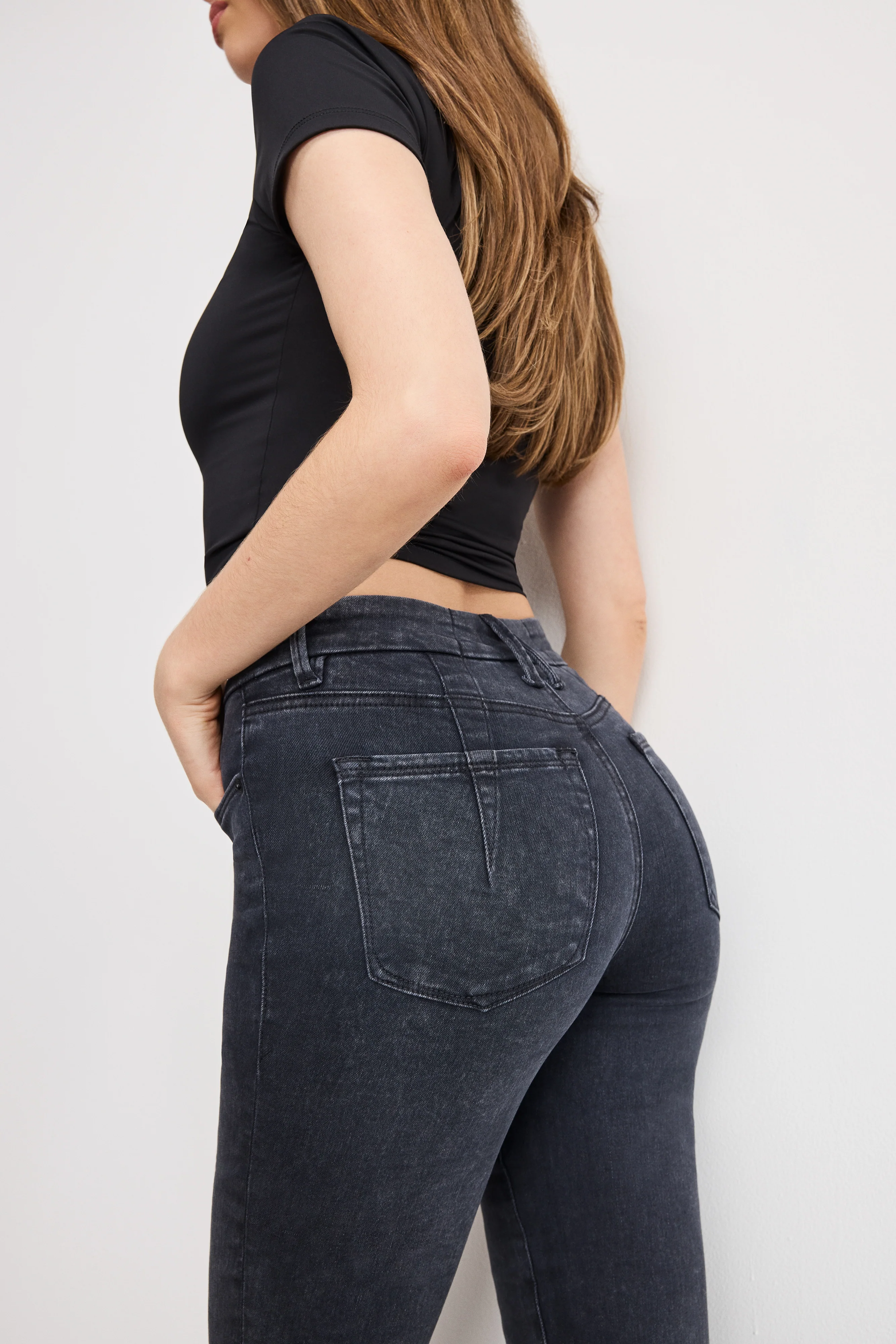 ALWAYS FITS GOOD LEGS STRAIGHT JEANS Black414 7 ALWAYS FITS GOOD LEGS STRAIGHT JEANS Black414