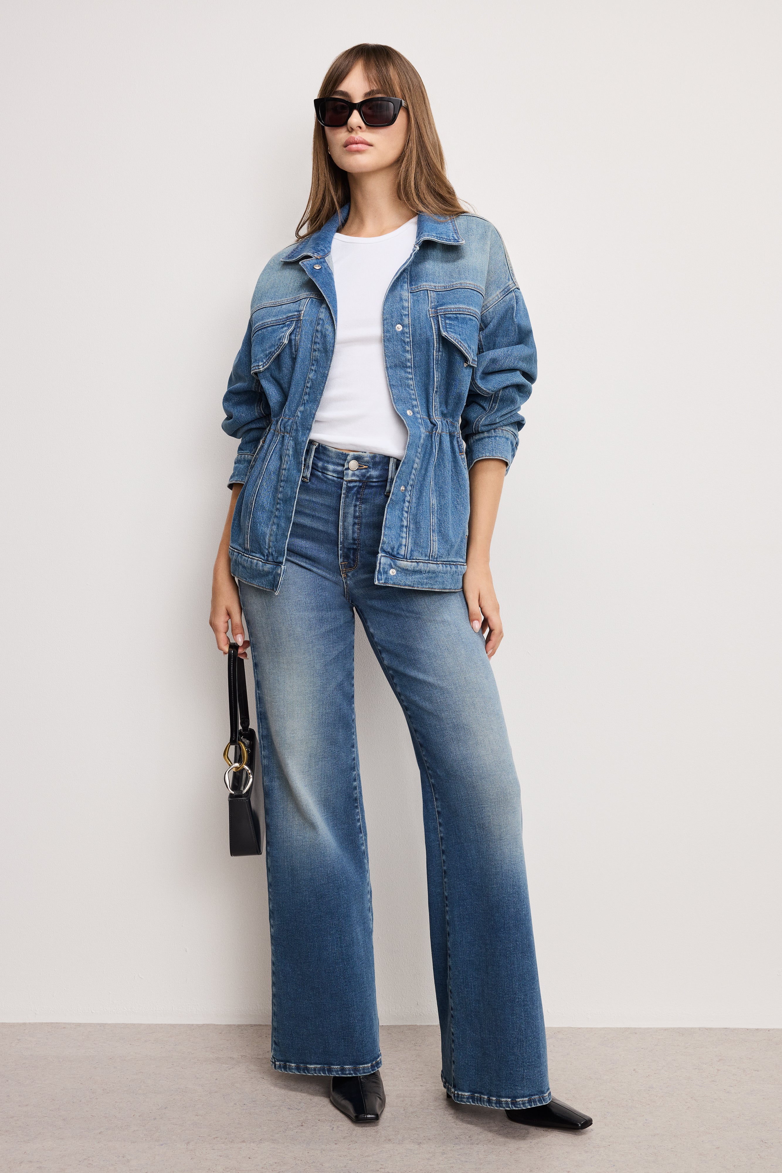 BARREL SLEEVE DENIM JACKET Indigo912