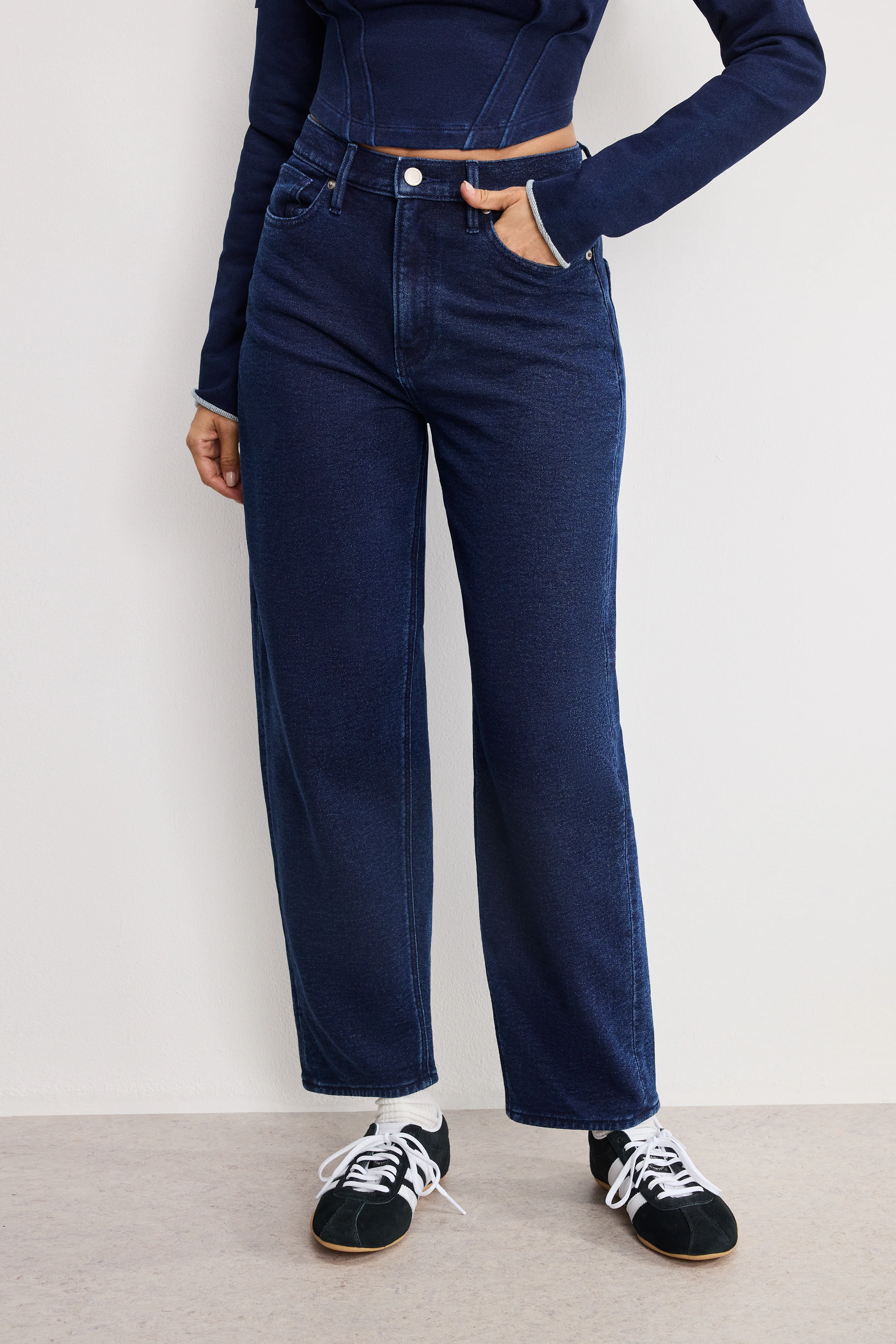 JEANIUS BARREL SWEATPANTS Indigo1029