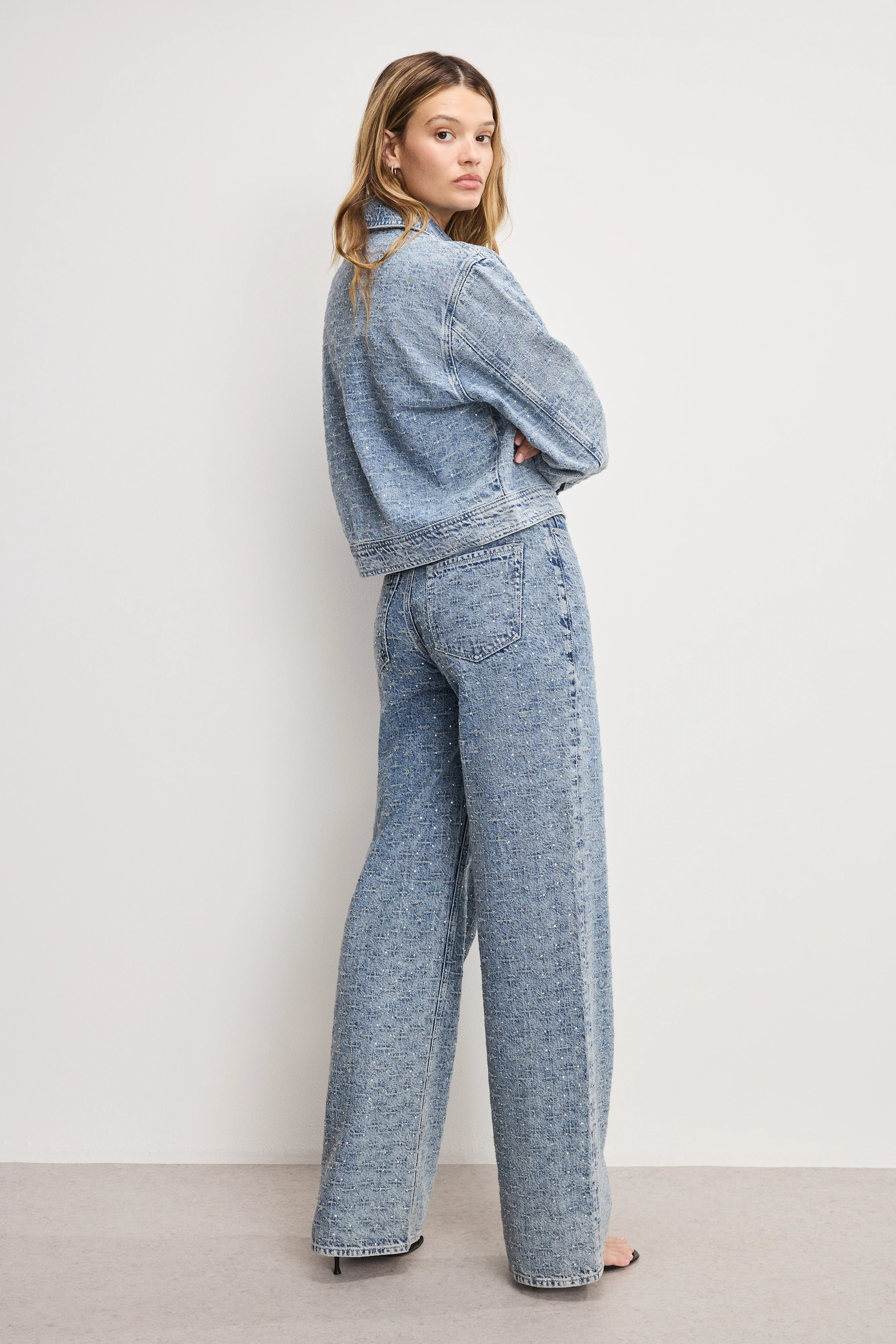 GOOD SKATE WIDE CRYSTAL JEANS Indigo1070 3 GOOD SKATE WIDE CRYSTAL JEANS Indigo1070