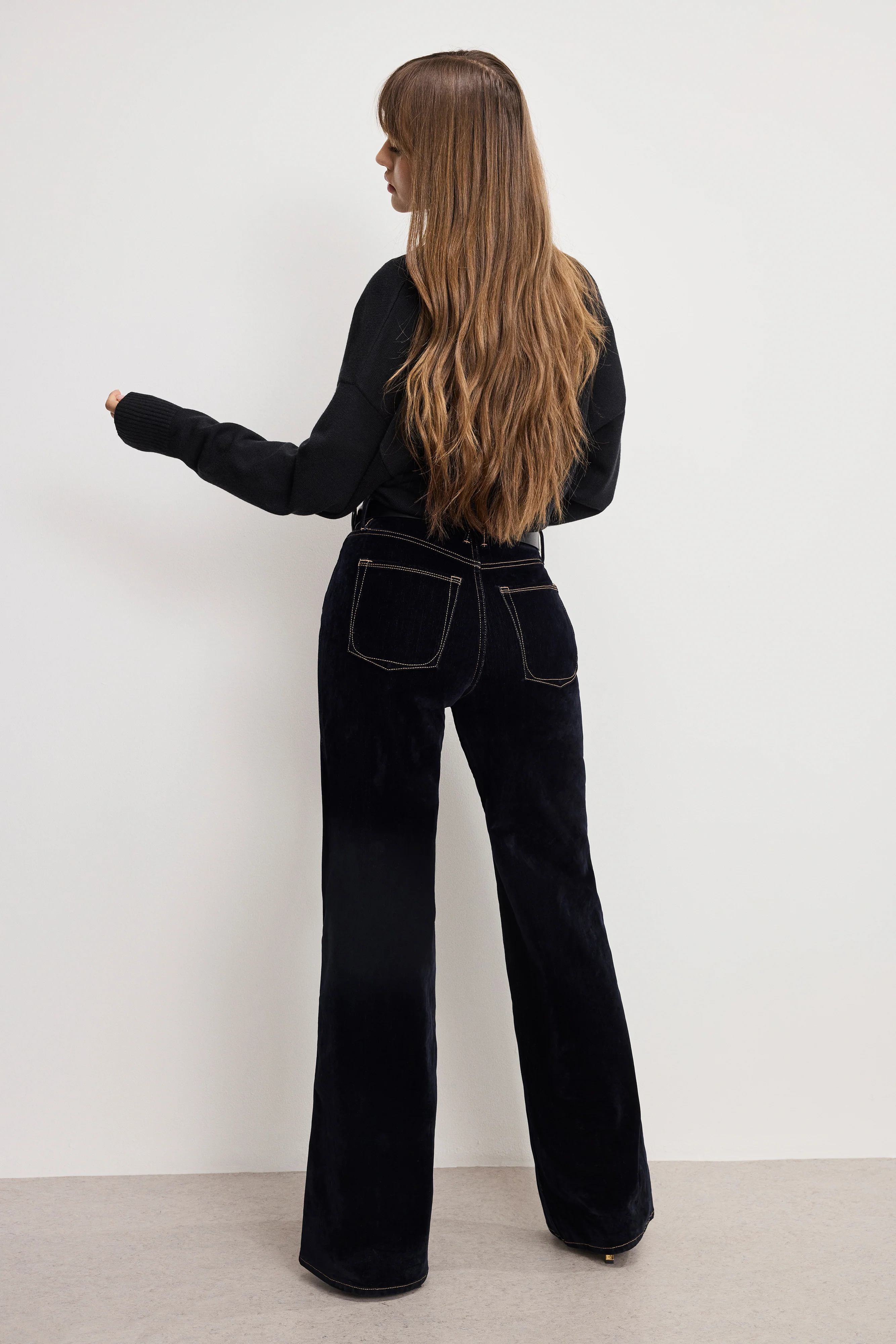 GOOD SKATE VELVET DENIM JEANS Indigo939 5 GOOD SKATE VELVET DENIM JEANS Indigo939