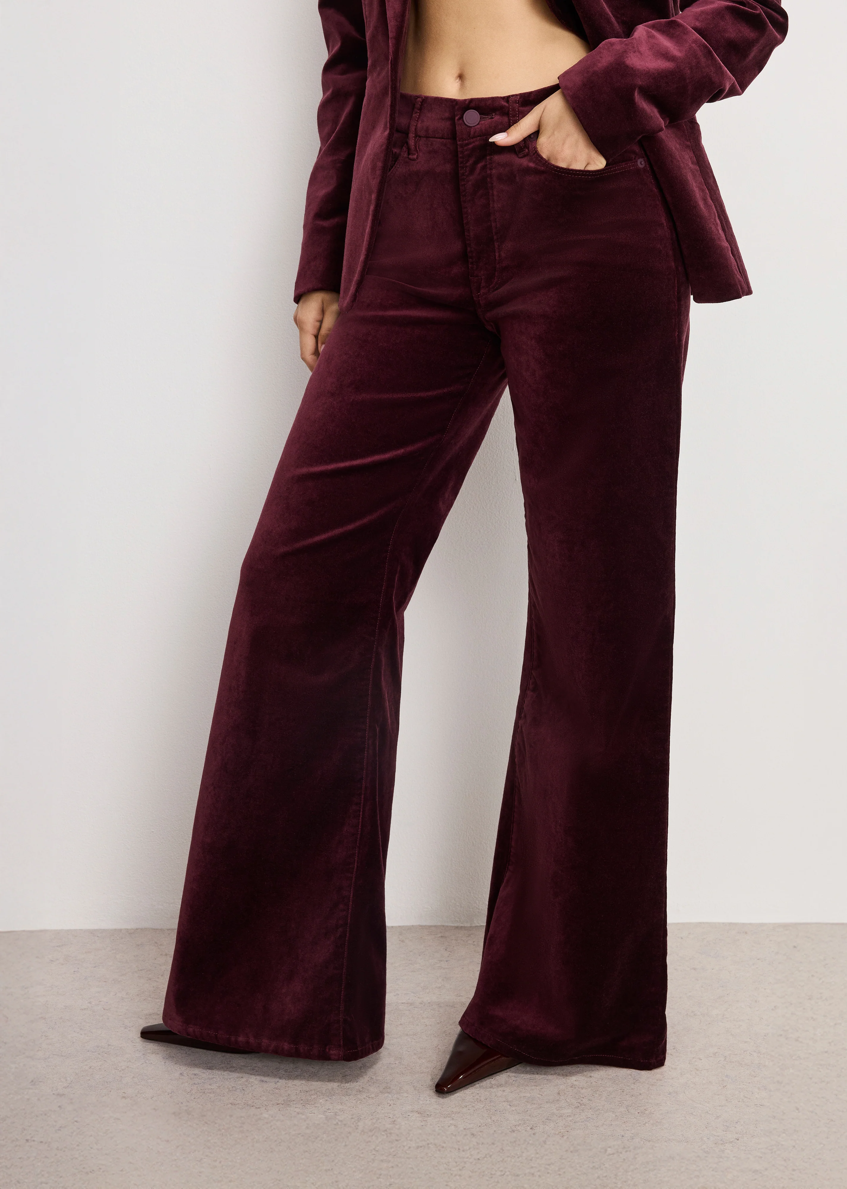 VELVET GOOD WAIST PALAZZO PANTS Fig007