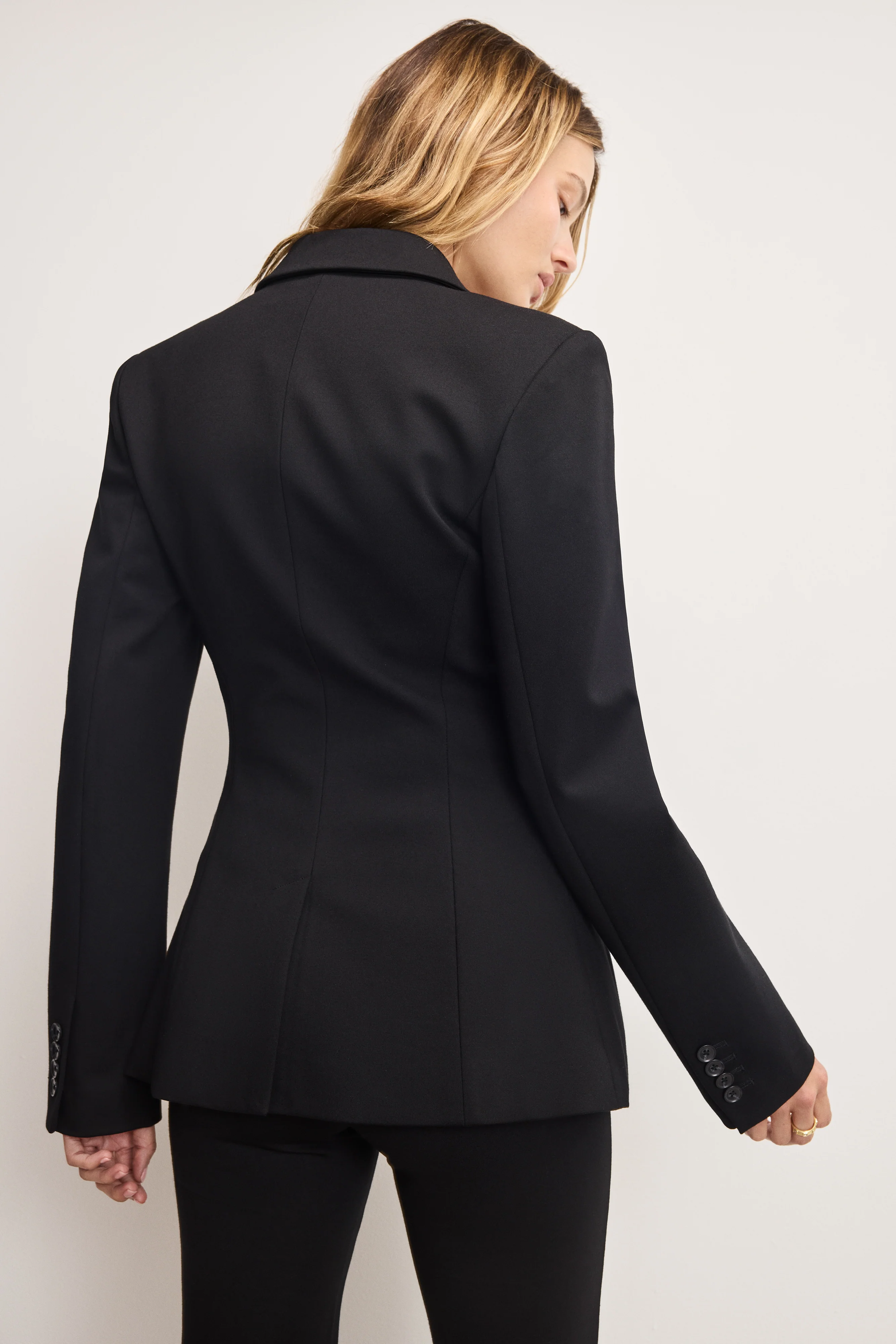 SOFT STRETCH PONTE CLASSIC BLAZER Black001