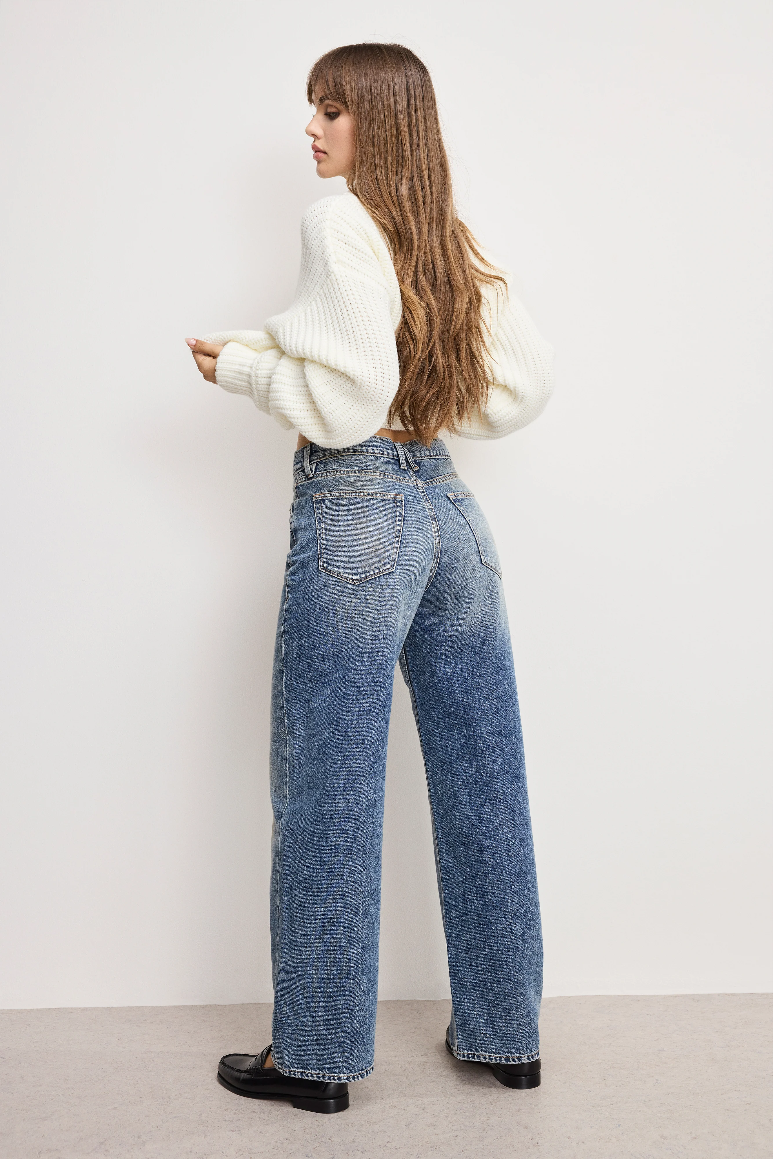 GOOD LOW RISE BAGGY JEANS Indigo1001