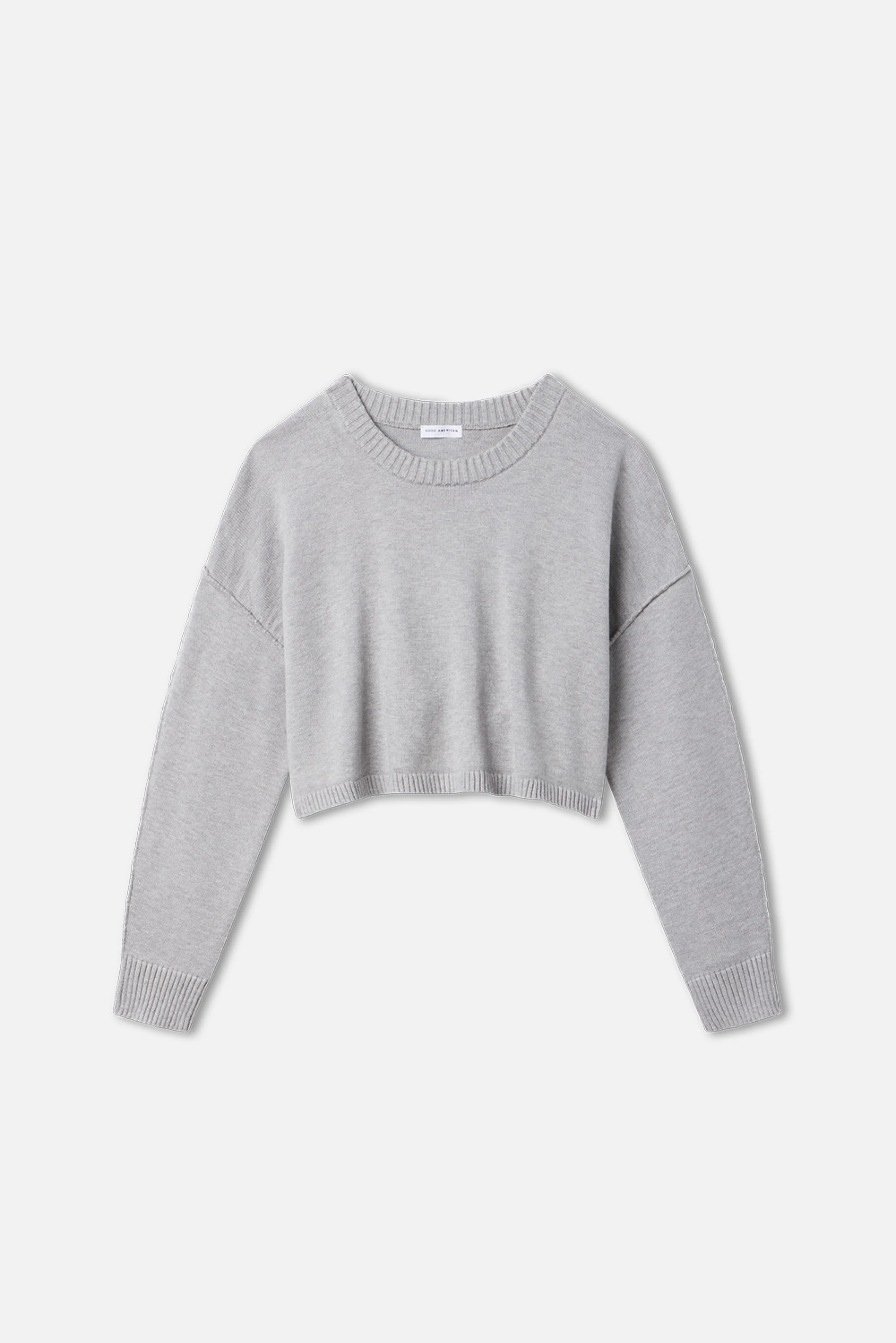 COZY KNIT CREW NECK Melange grey