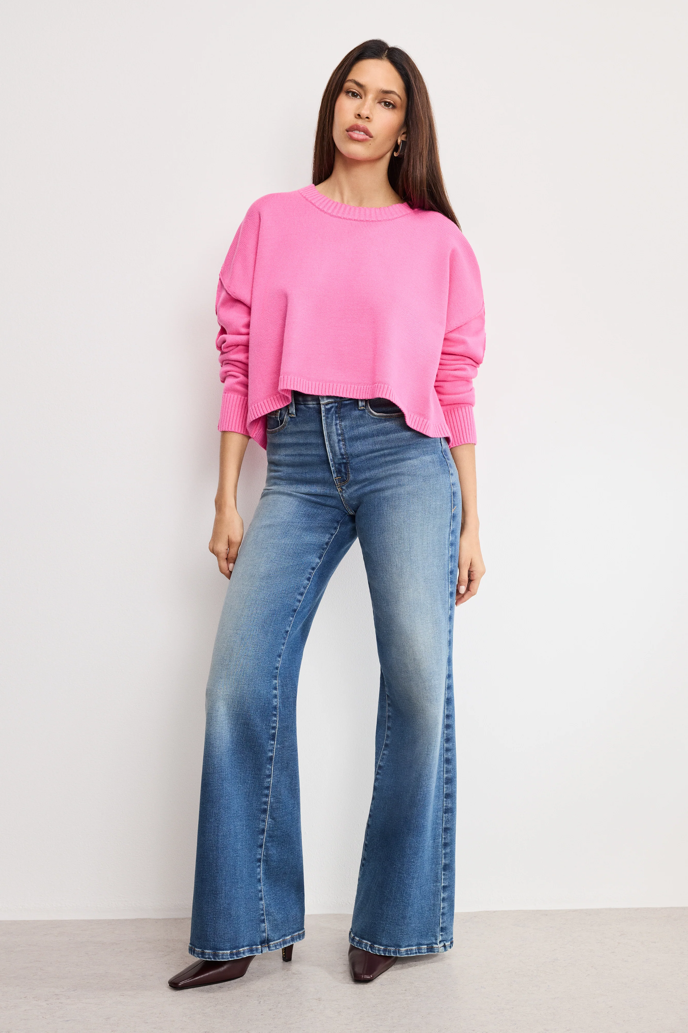 COZY KNIT CREW NECK Bouquet001