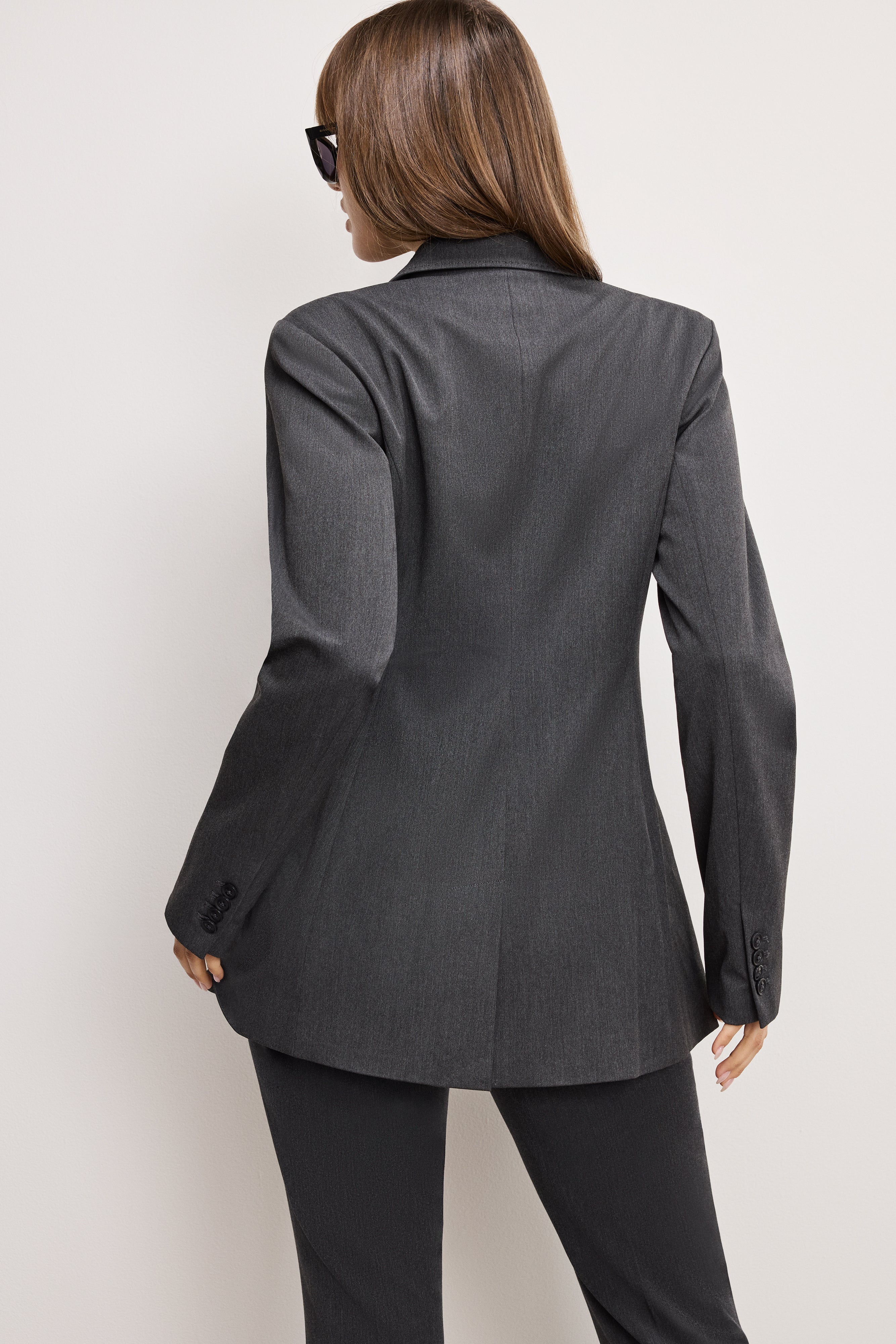 ESSENTIAL SUITING SCULPTED BLAZER Dark heather gray 6 ESSENTIAL SUITING SCULPTED BLAZER Dark heather gray
