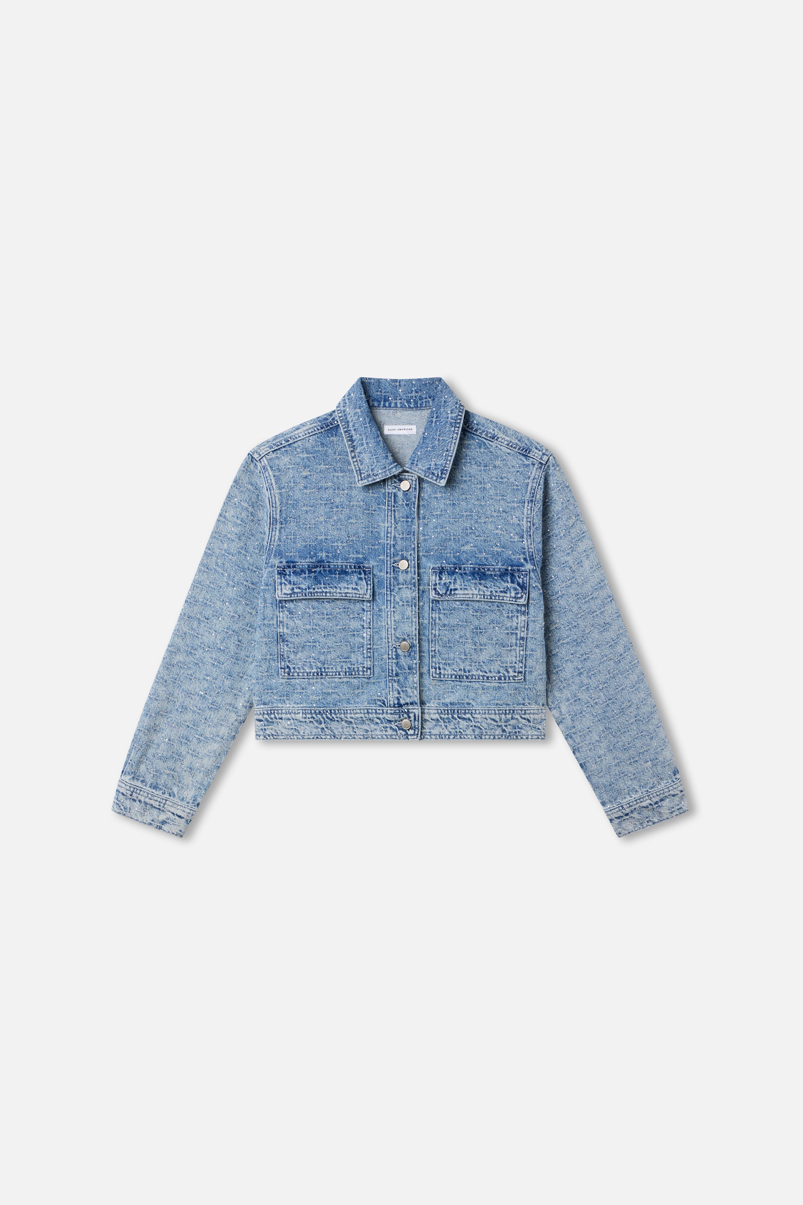 CRYSTAL DENIM JACKET Indigo1070
