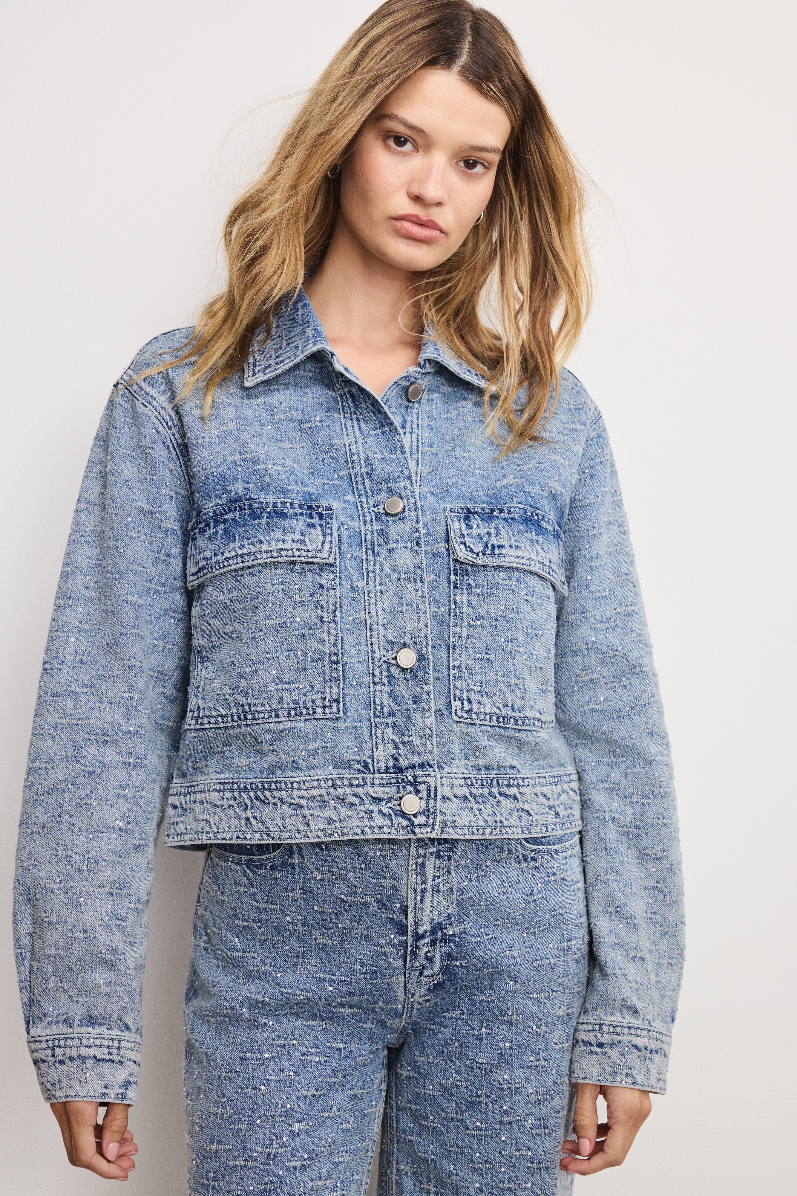 CRYSTAL DENIM JACKET Indigo1070 5 CRYSTAL DENIM JACKET Indigo1070