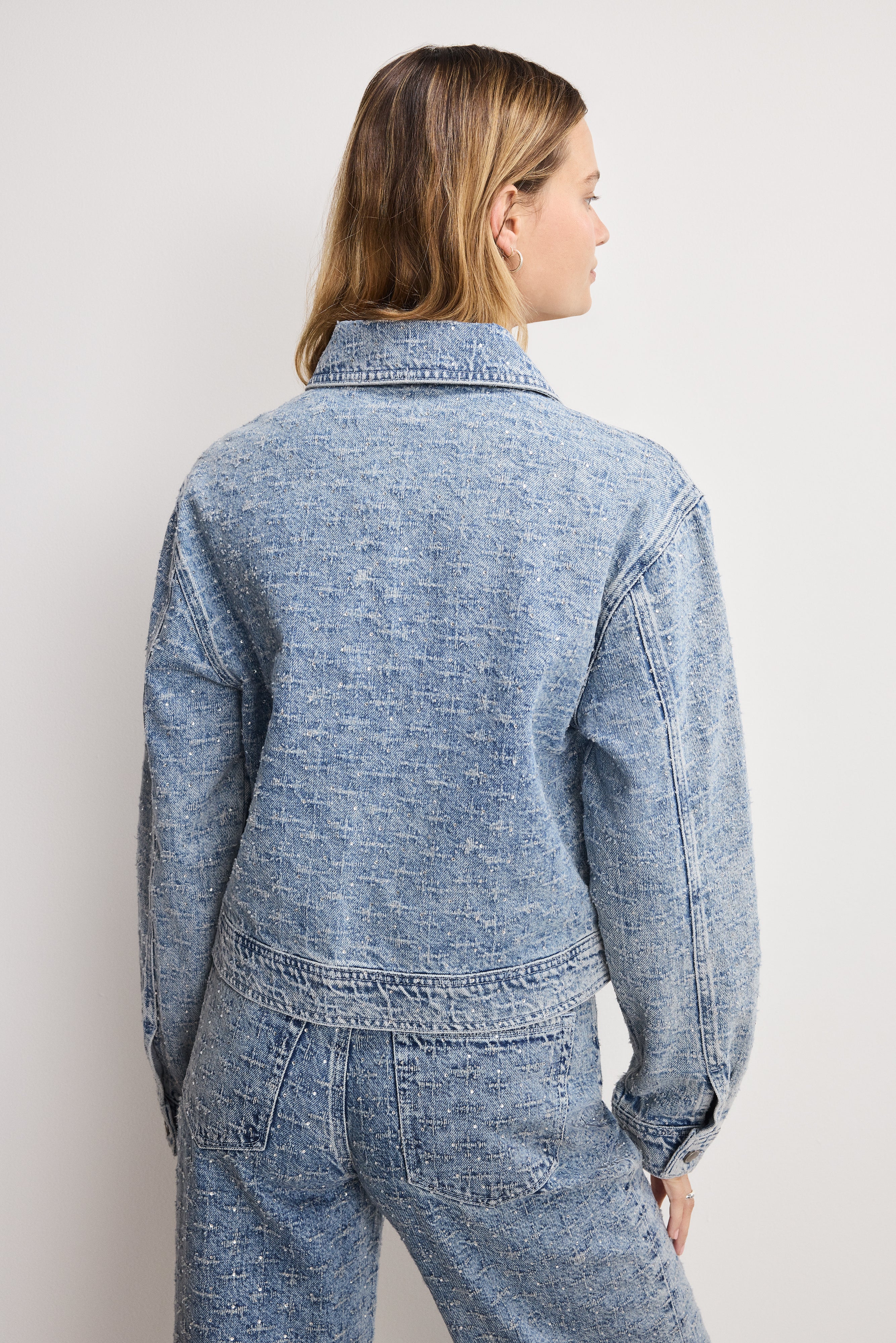 CRYSTAL DENIM JACKET Indigo1070 6 CRYSTAL DENIM JACKET Indigo1070
