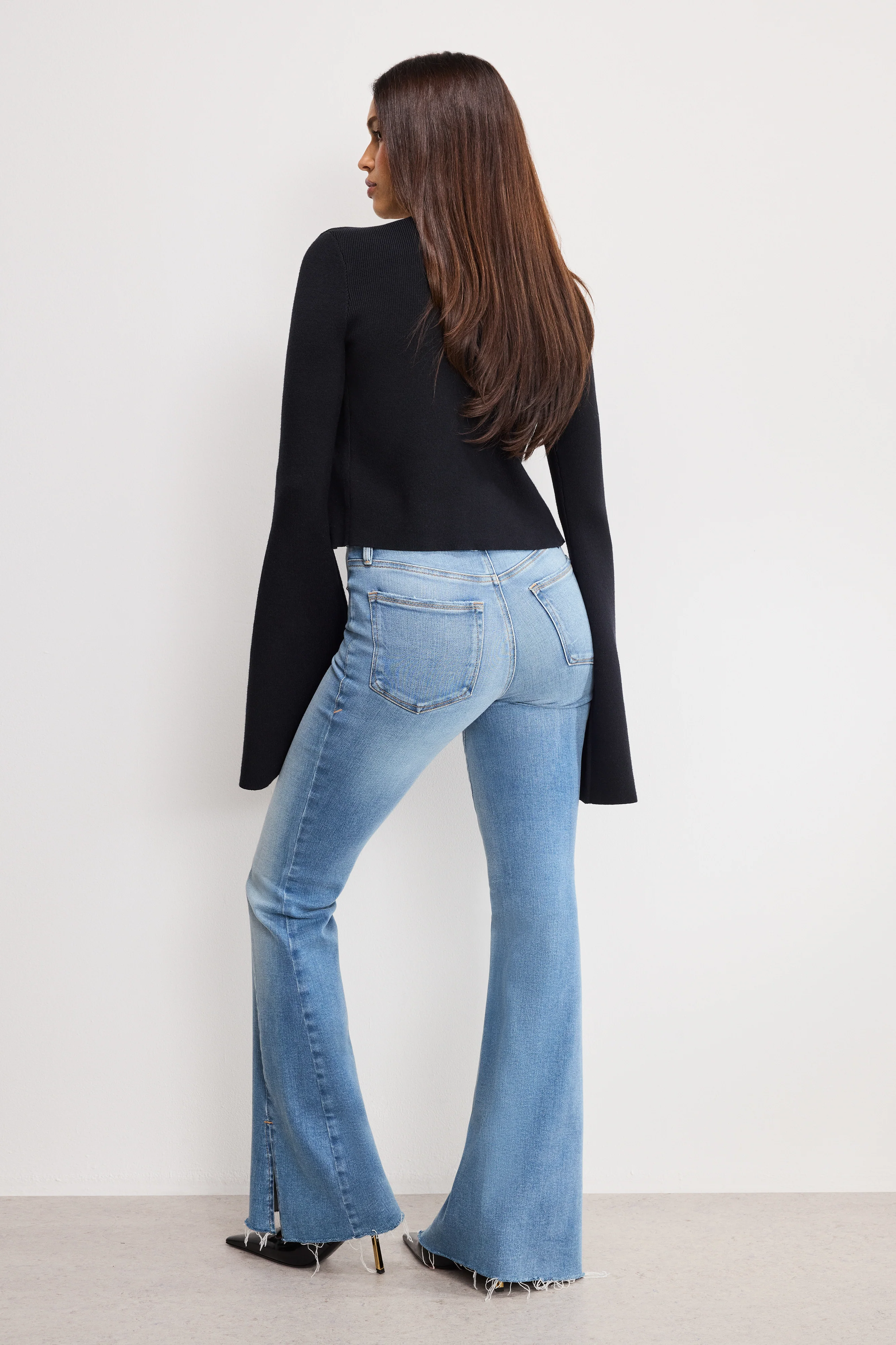 SOFT TECH GOOD LEGS FLARE JEANS Indigo995 4 SOFT TECH GOOD LEGS FLARE JEANS Indigo995