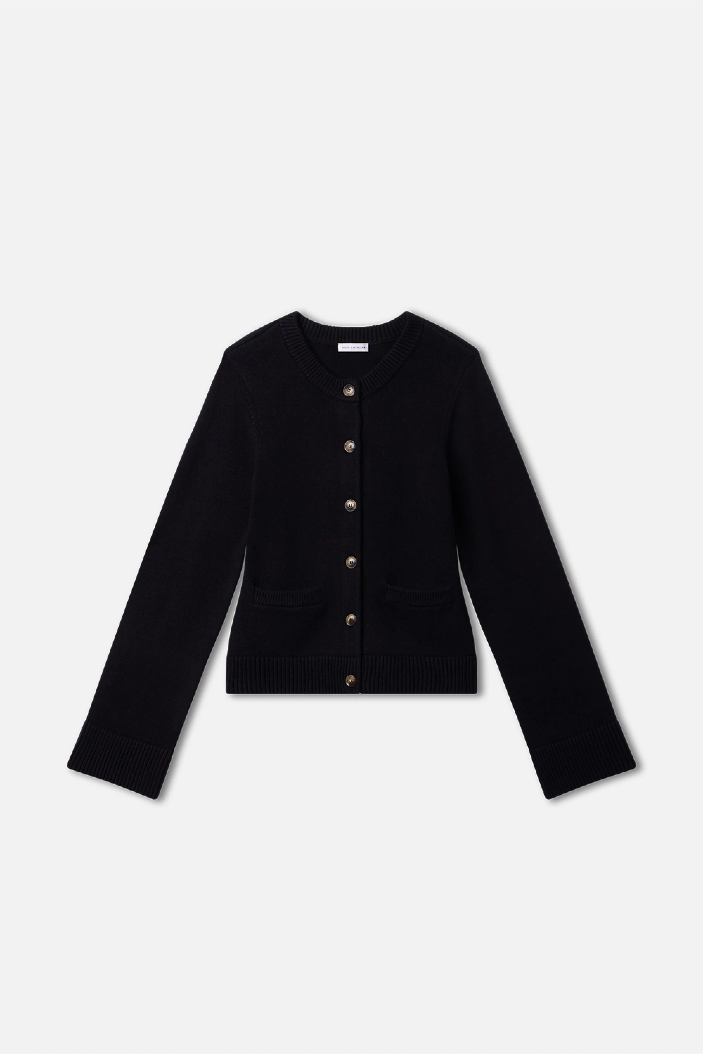 BUTTON FRONT KNIT CARDIGAN Black001