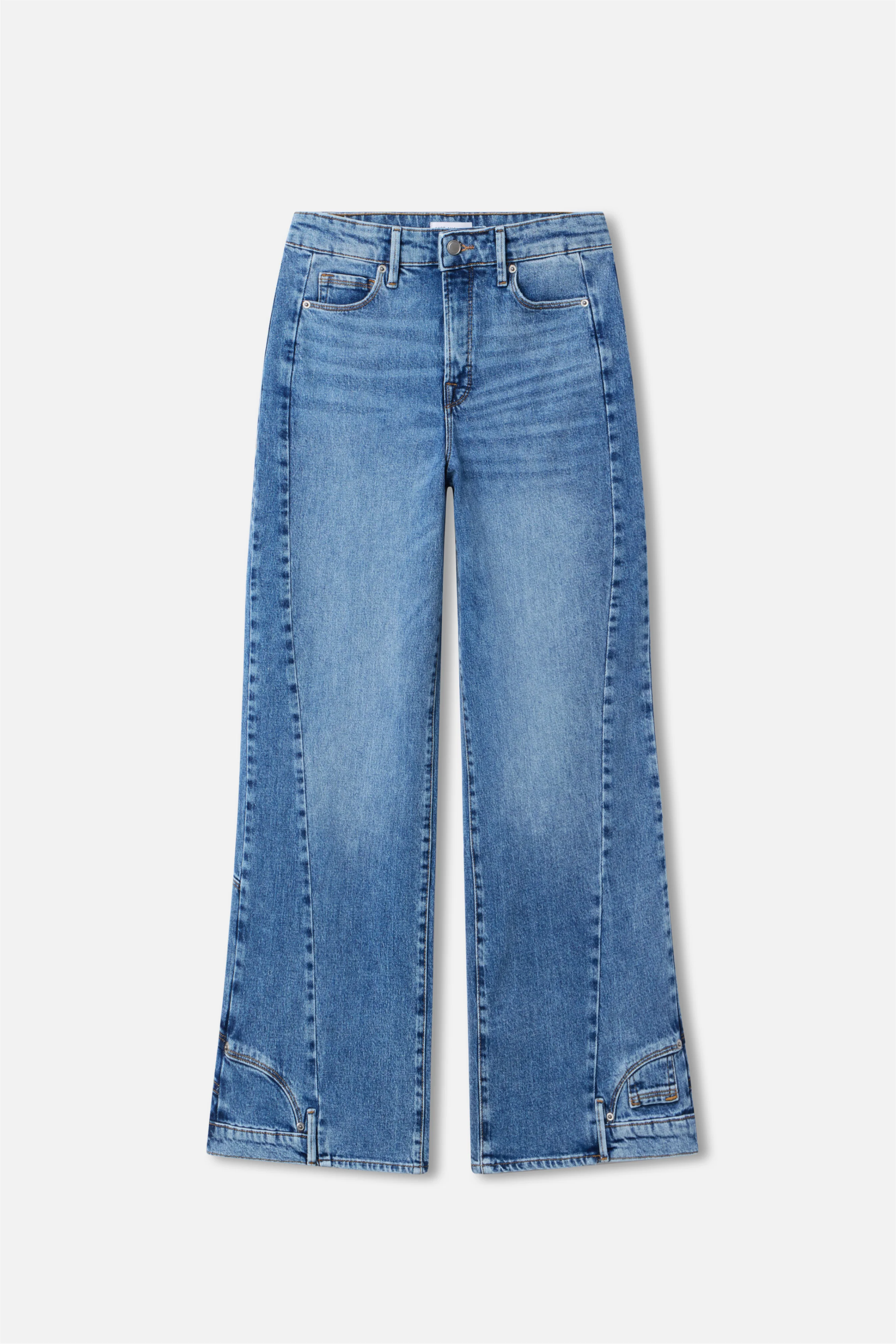 REWORKED WIDE LEG JEANS Indigo1083