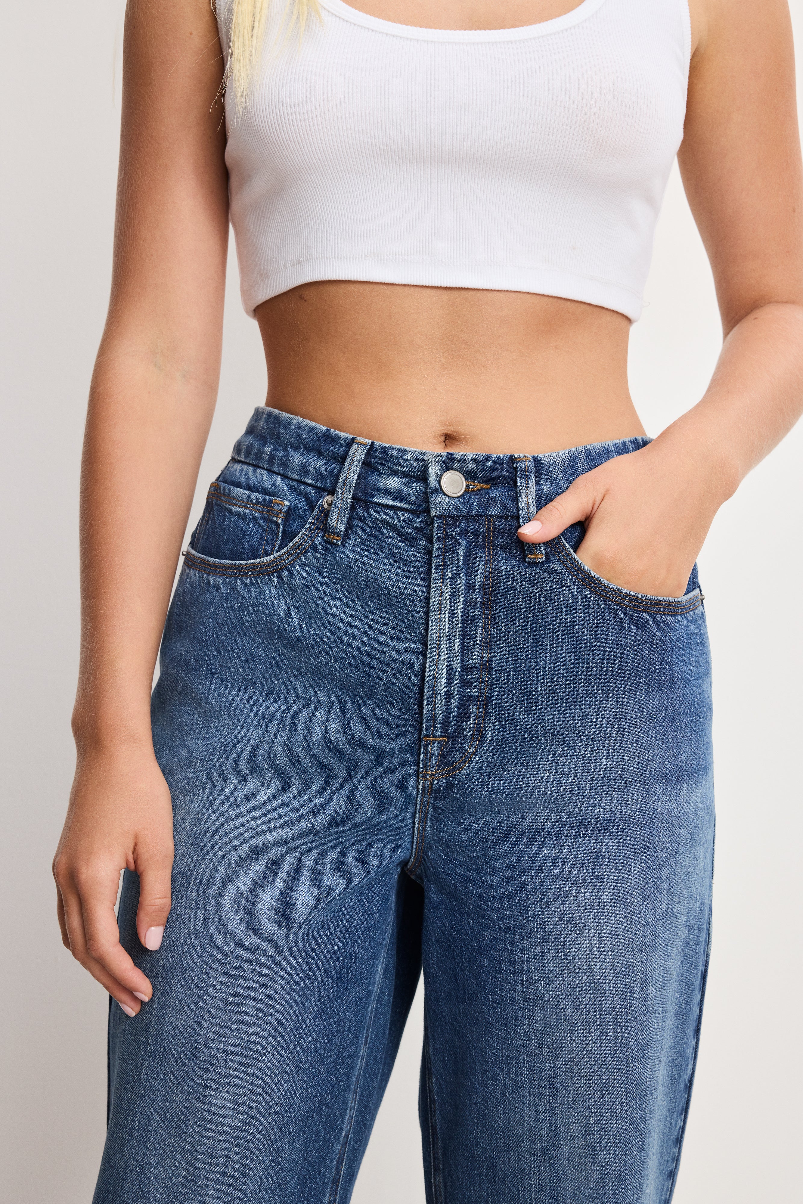 GOOD 90S CROPPED RELAXED JEANS Indigo963 3 GOOD 90S CROPPED RELAXED JEANS Indigo963