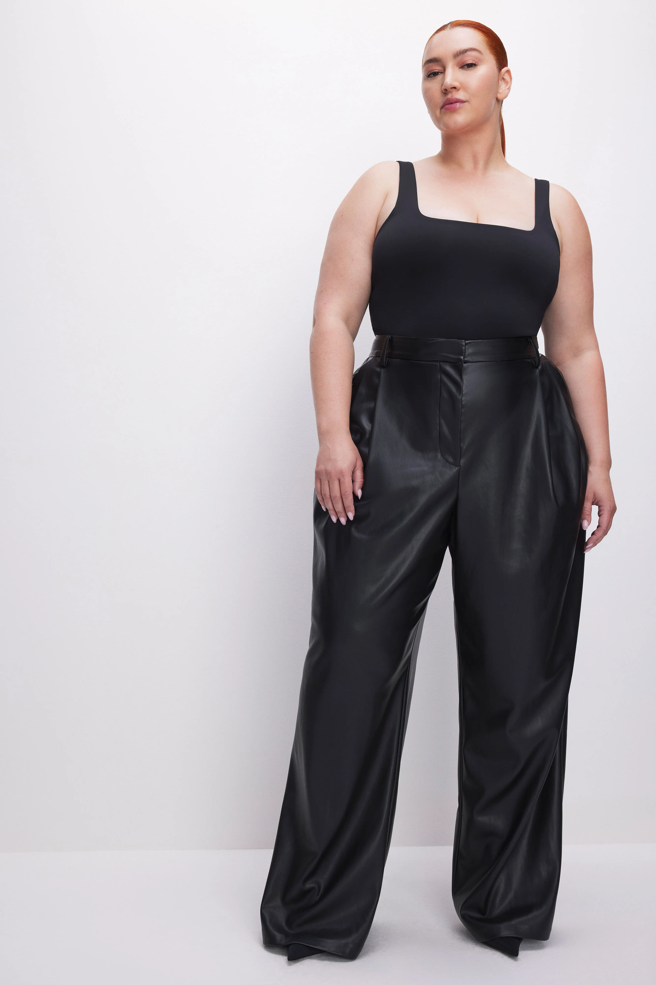 SCULPTING MODERN TANK BODYSUIT Black001 6 SCULPTING MODERN TANK BODYSUIT Black001