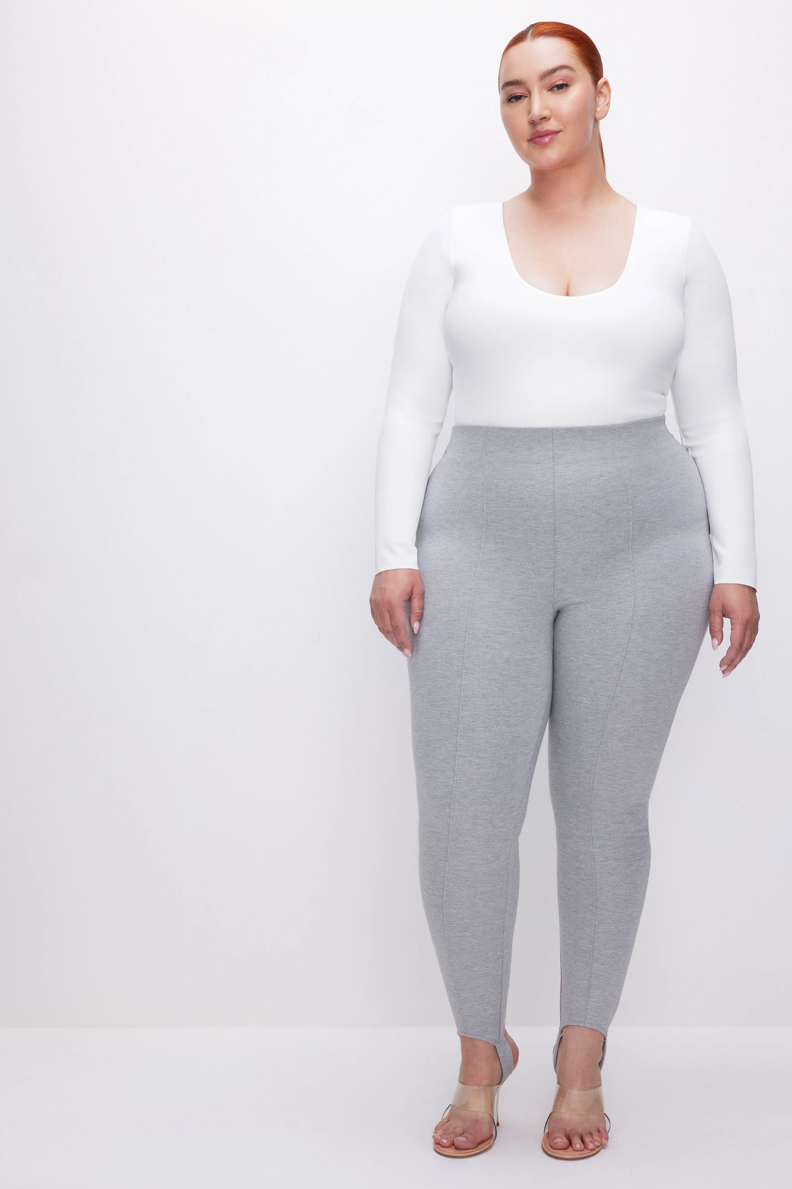 SCULPTING SCOOP NECK BODYSUIT White001 4 SCULPTING SCOOP NECK BODYSUIT White001