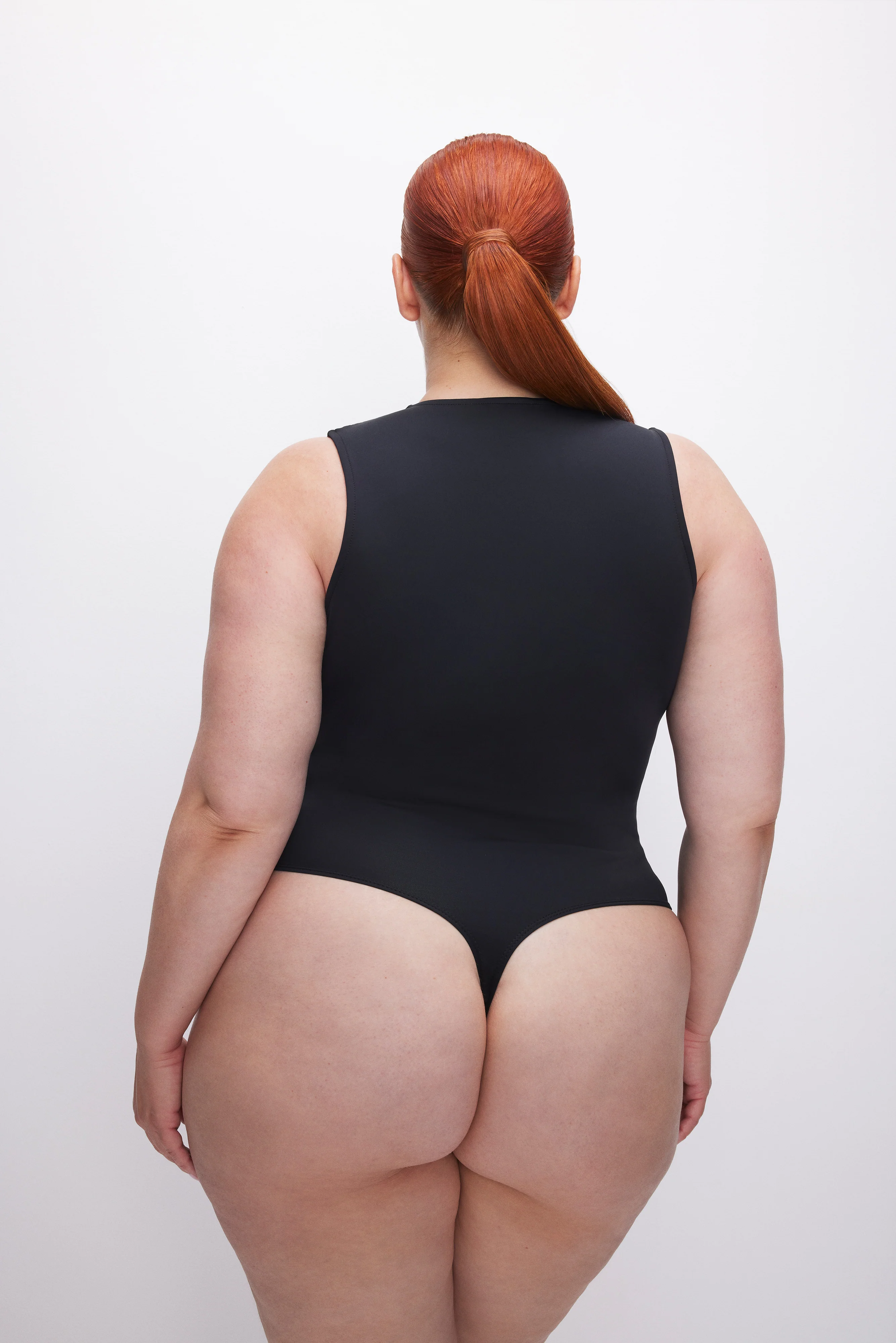 SCULPTING DEEP V TANK BODYSUIT Black001 10 SCULPTING DEEP V TANK BODYSUIT Black001