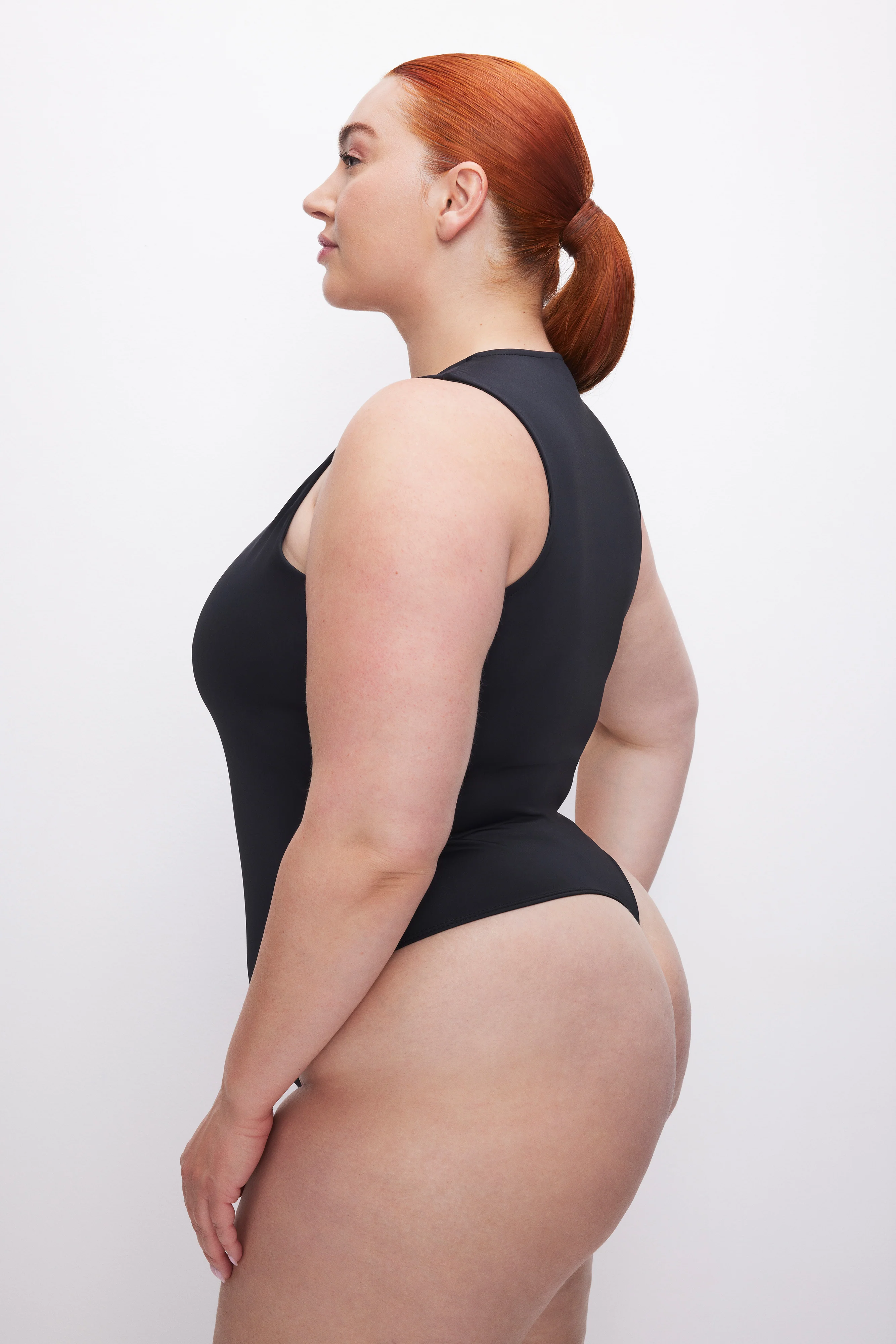 SCULPTING DEEP V TANK BODYSUIT Black001 9 SCULPTING DEEP V TANK BODYSUIT Black001